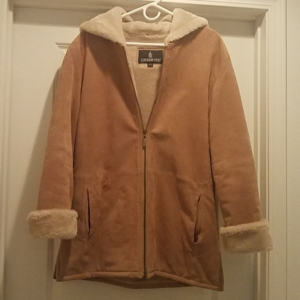 ❤Leather cozy coat ❤